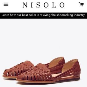 Nisolo Huarache - Burnt Sienna size 6.5